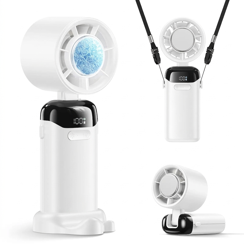 4-in-1 Portable Handheld Turbo Fan with 199 Speed Settings