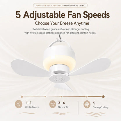 Portable Camping Light – Rechargeable and Hangable for Outdoor Use