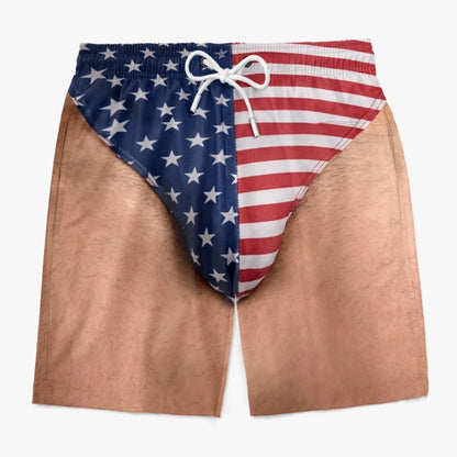 🇺🇸 Funny Patriotic Men’s Swim Trunks – Freedom & Chill Summer Beach Shorts 🏖️ (📦Buy 2 Free Shipping)