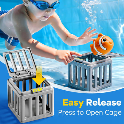 🔥HOT SALE 49% OFF 🔥 Kids Pool Diving Toys--With floating animals and weighted cages