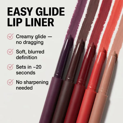 Easy Glide Lip Liner — Creamy, Blendable Color with Smooth Application
