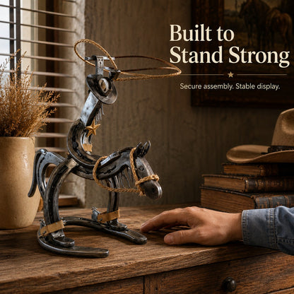 🔥LAST SALE 49% OFF-✨Handcrafted Cowboy Iron Pony Ornament