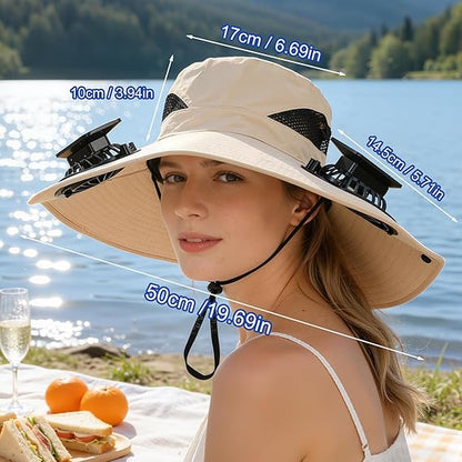 🔥Limited Time 50% Off✨Hat with Fans Solar Power