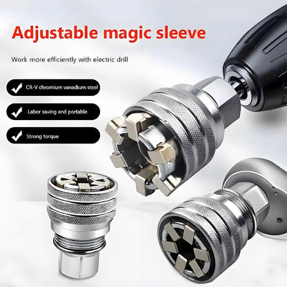 🔧10-19mm Adjustable Universal Socket Wrench