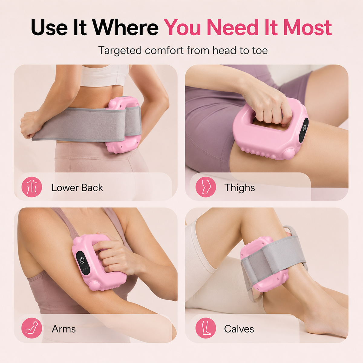 🔥2026 Hands-Free Fascia Massager for Muscle Relaxation & Recovery