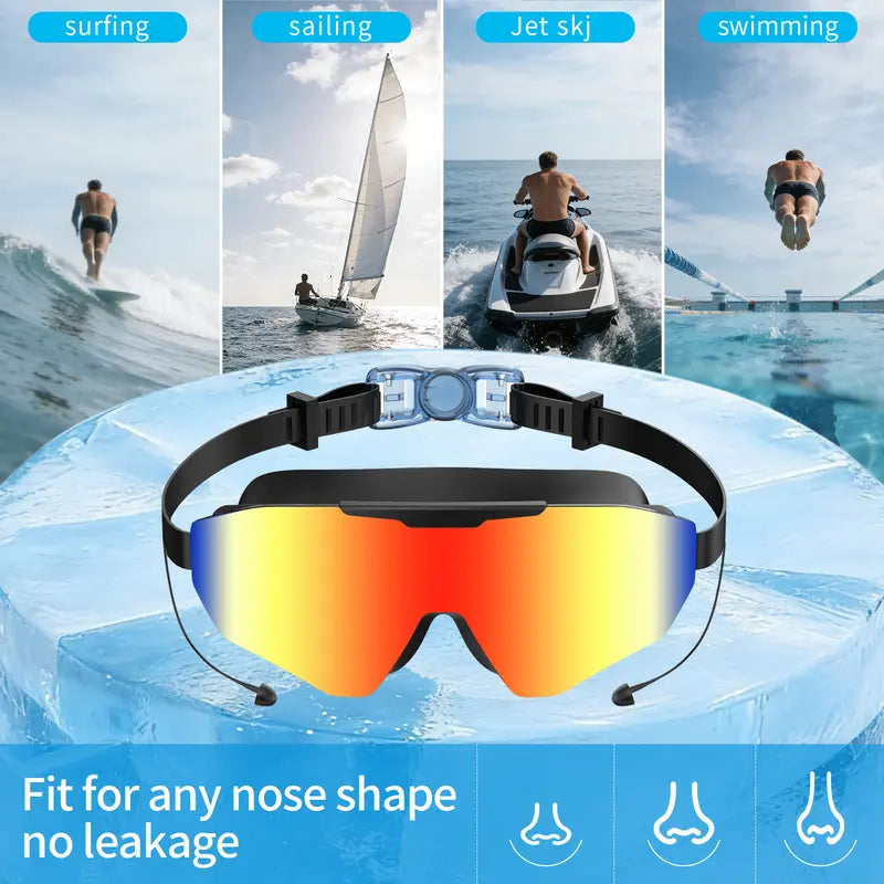 Outly HD Wide-View Swim Goggles | Anti-Fog, UV Protection & Leak-Proof