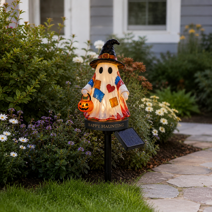 👻Solar Ghost Garden Stake Light – A Seasonal Glow for Your Garden