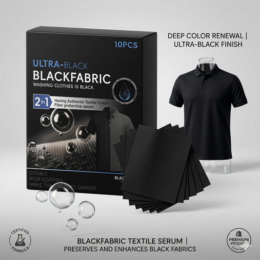 Ultra-Black Textile Serum Sheets - Premium 2-in-1 Fiber Protective Wash