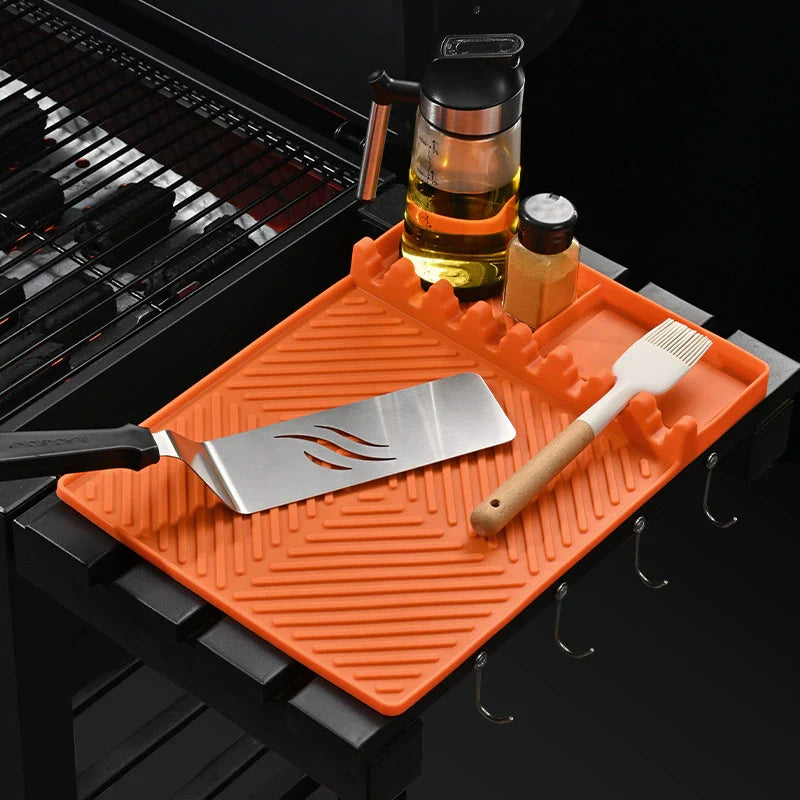 🔥LAST DAY SALE 50% OFF!!🔥Silicone Grill Mat for Side Shelf