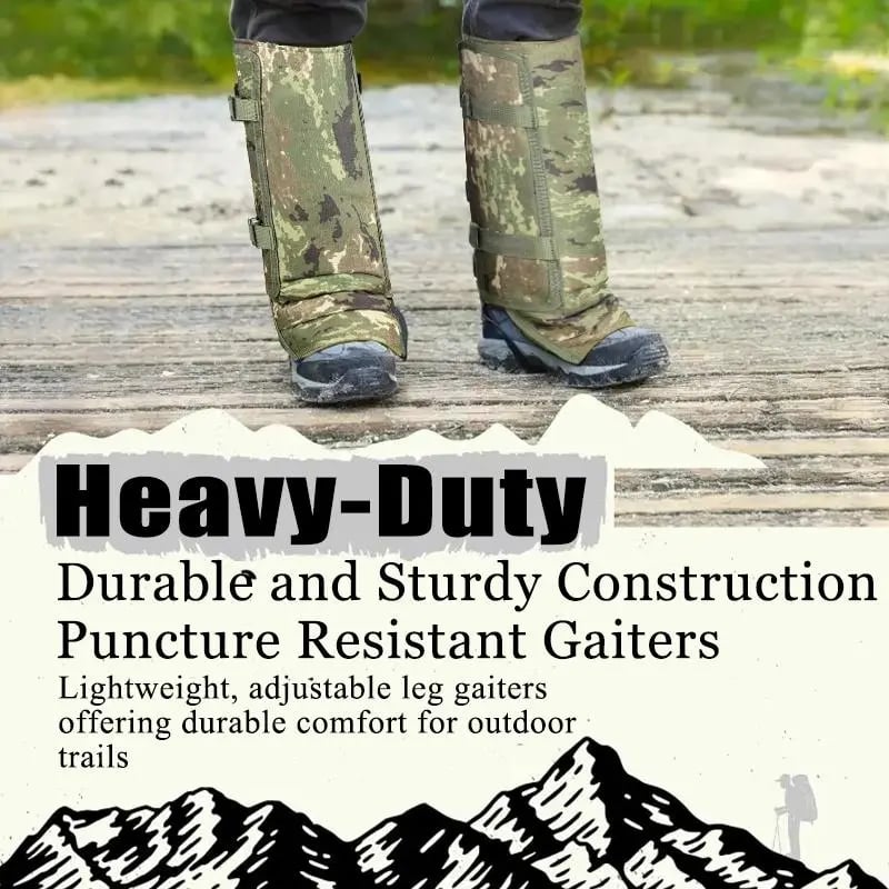 Unisex Adjustable Outdoor Snake-Resistant Leg Gaiters