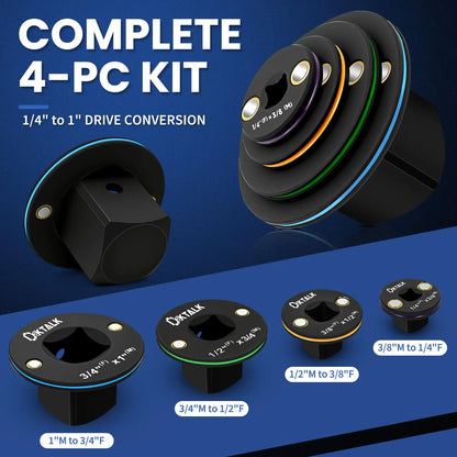 Upgraded Low Profile Impact Socket Adapter Set