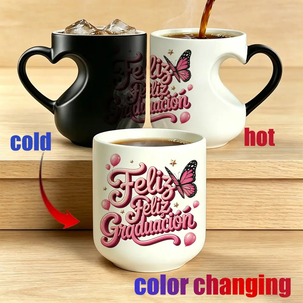 "Feliz Dia Papa" Heat Reveal Mug | Father's Day Gift, 11oz Ceramic